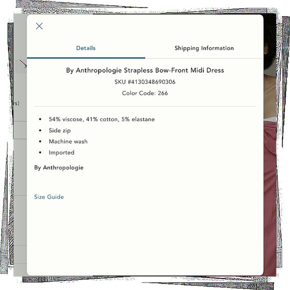 NWT: Pink & White Marilyn Monroe Inspired Strapless Bow Front Midi Dress (XS) - Picture 4 of 5